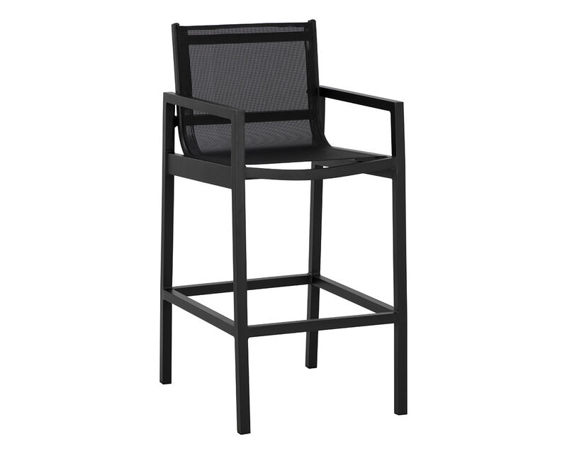 Merano Black Barstool image number 0