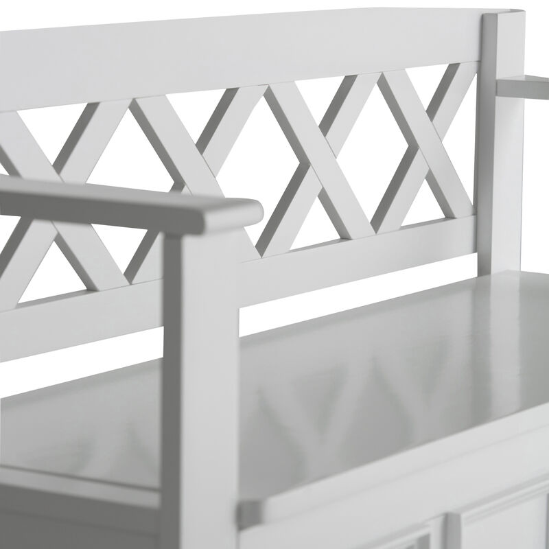 Simpli Home Amherst Entryway Storage Bench image number 4