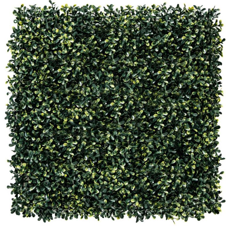 Hivvago 12 Pieces Artificial Peanut Leaf Hedges Panels