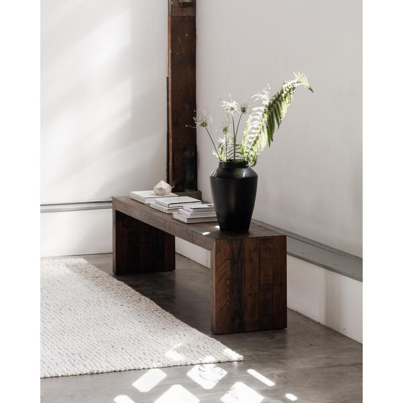 Moe’s Vintage Bench Large Light Brown