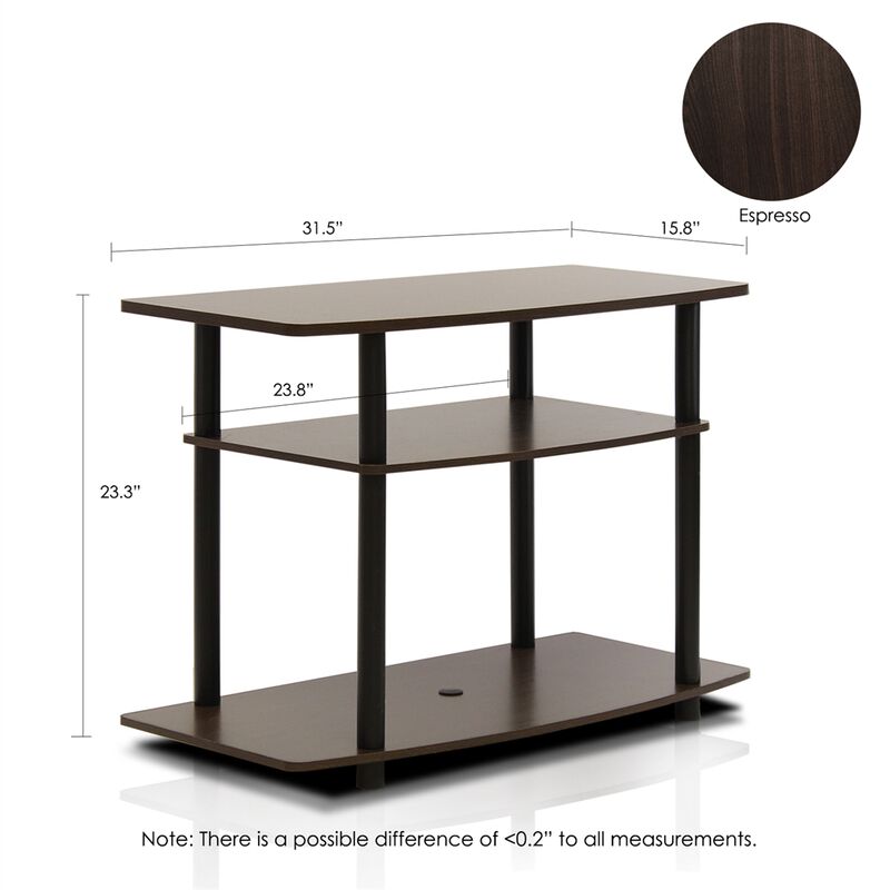 Turn-N-Tube No Tools 3-Tier TV Stands