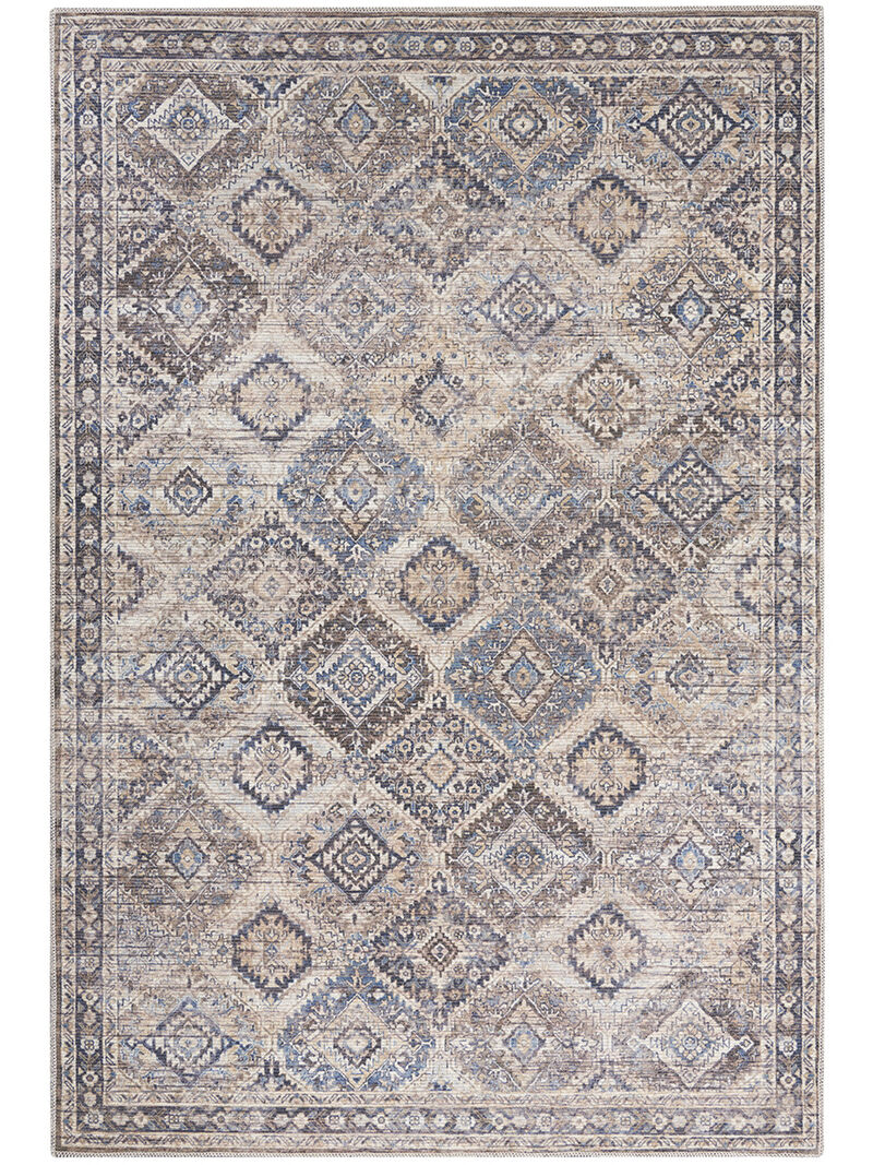 Machine Washable Series 1 SR103 Ivory 5'3" x 7'3" Rug image number 0