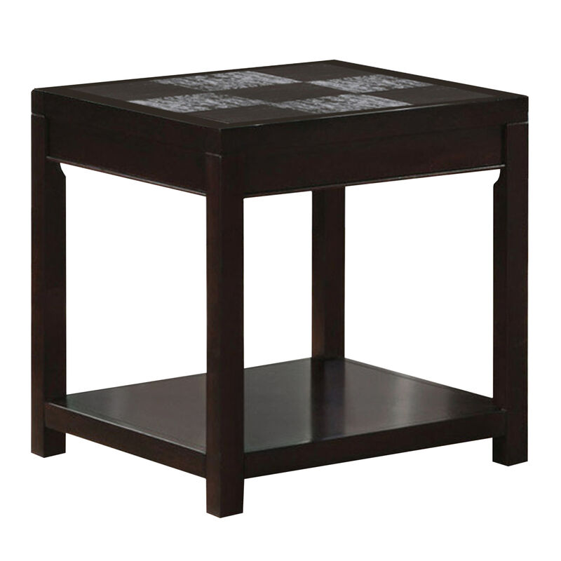 Monarch Specialties I 7801E Accent Table, Side, End, Nightstand, Lamp, Living Room, Bedroom, Laminate, Brown, Transitional