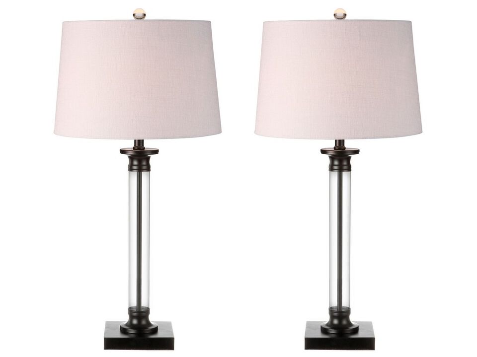 Mason Glass and Metal LED Table Lamp