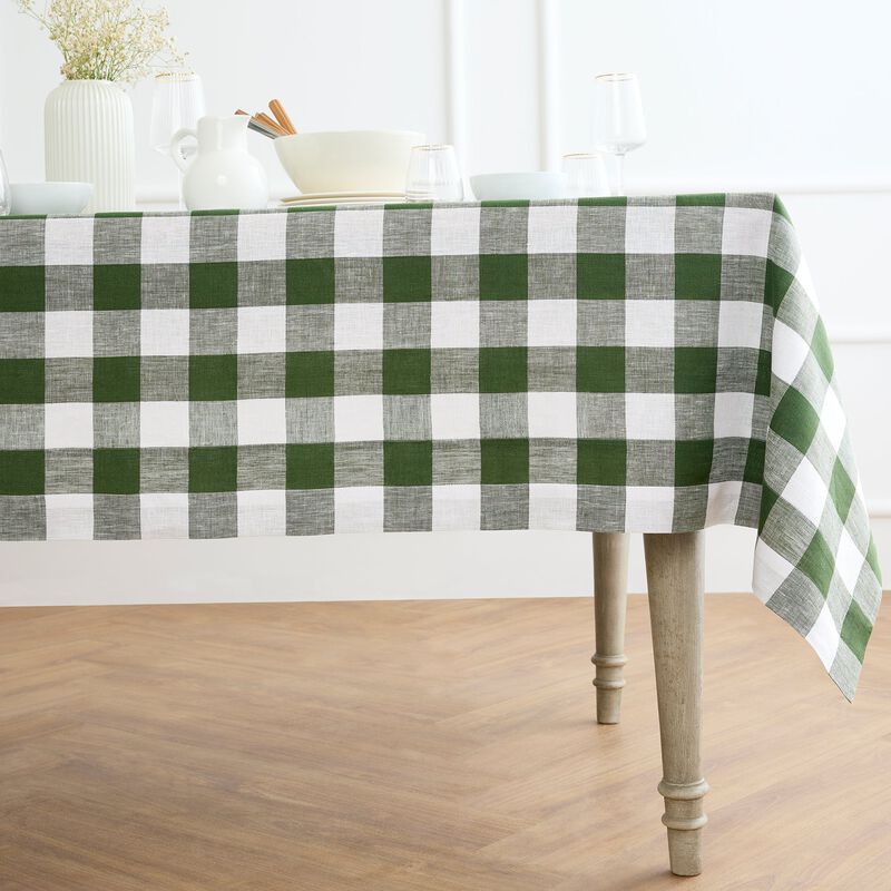 Linen Tablecloth - Buffalo Check image number 0