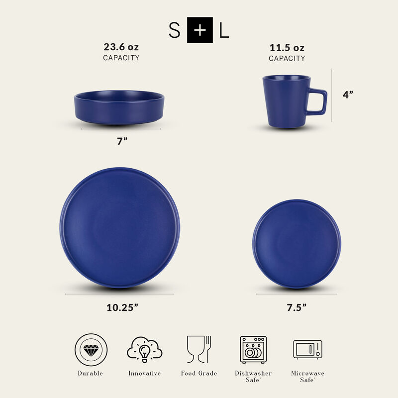 Stone Lain Cleo Stoneware 32 Piece Dinnerware Set