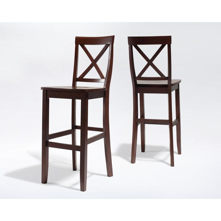 X-Back 2-Piece Bar Stool Set