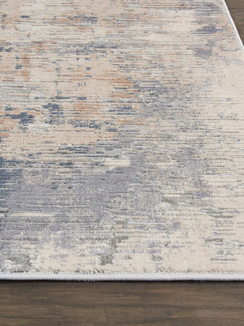 Rustic Textures RUS05 Beige/Gray 7&rsquo;10&rdquo; x Round Rug