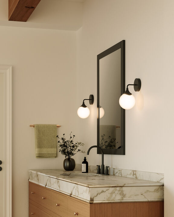 Nouveau 12-in 1 Light Damp-Rated Wall/Vanity Light