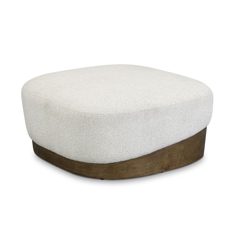 Domina Kale Green Boucle Ottoman image number 0