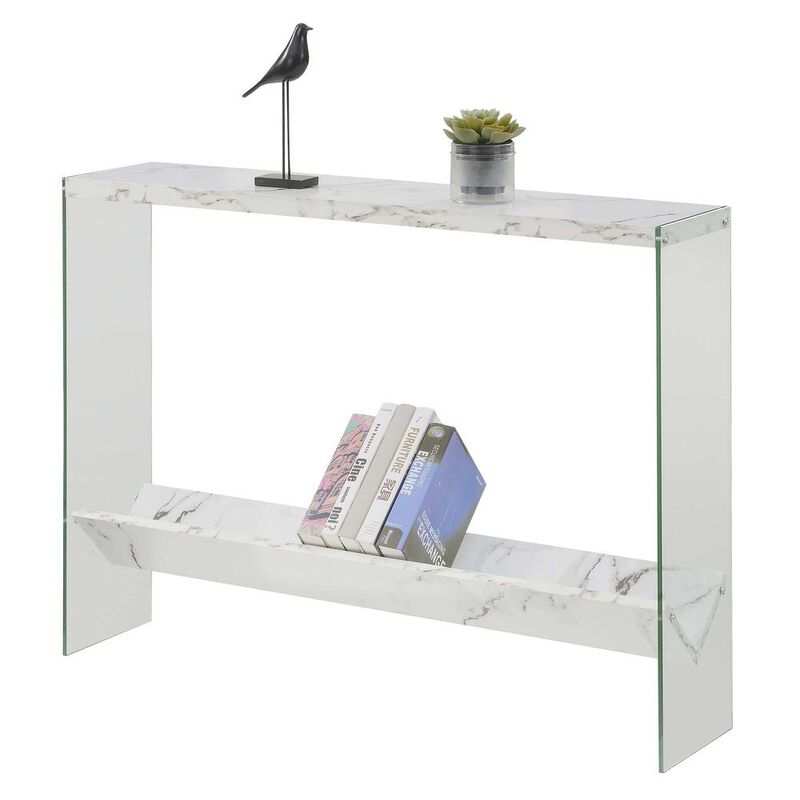 Convenience Concepts SoHo V Console Table with Shelf, R4-0551
