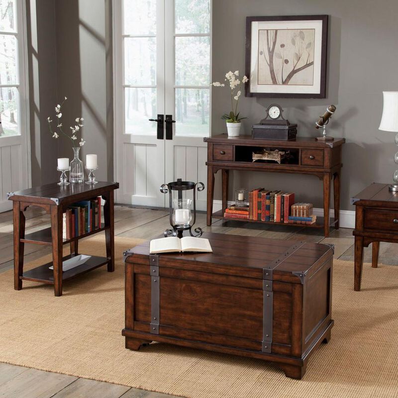Liberty Furniture Aspen Skies End Table in Russet Brown image number 6