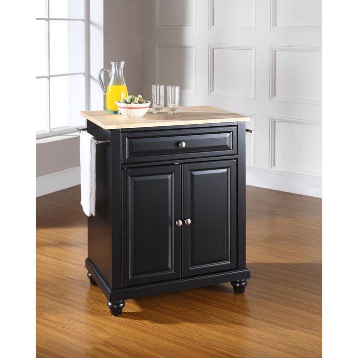 Cambridge Wood Top Portable Kitchen Island/Cart
