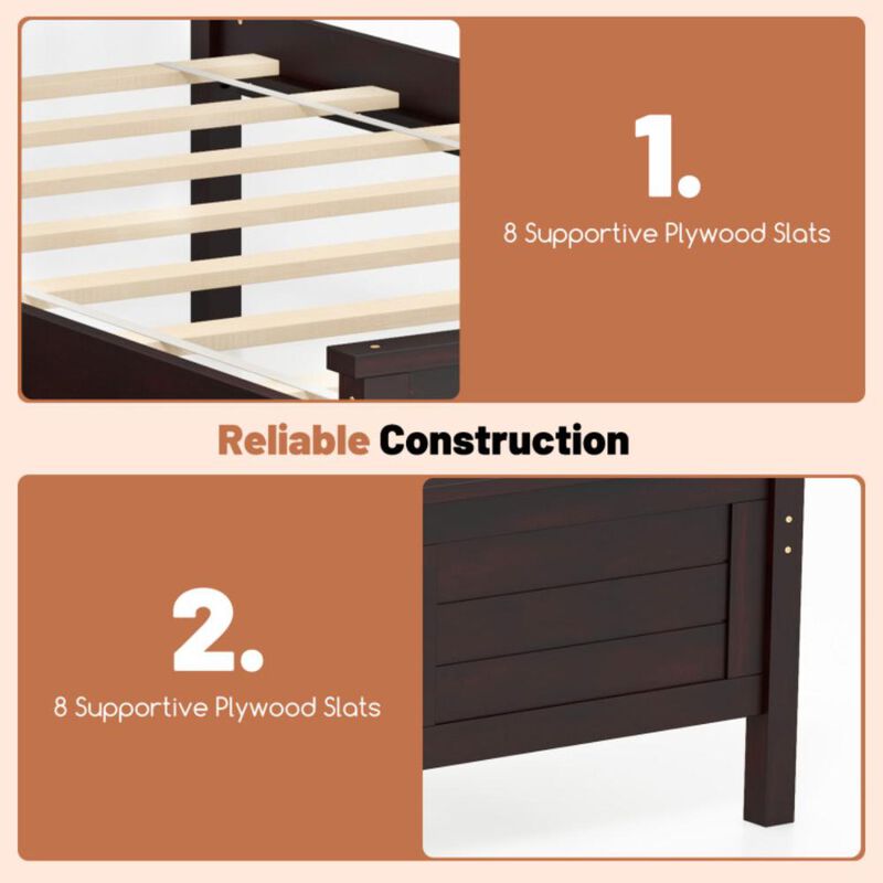 Hivvago Twin Size Bed Frame with Storage Drawers