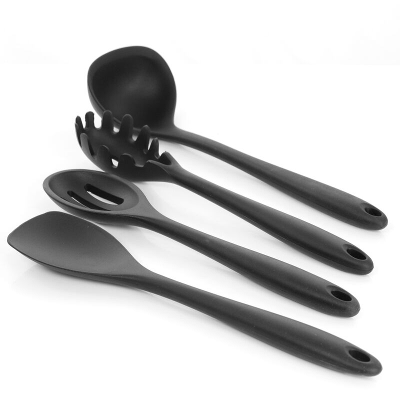 MegaChef Black Silicone Cooking Utensils, Set of 12