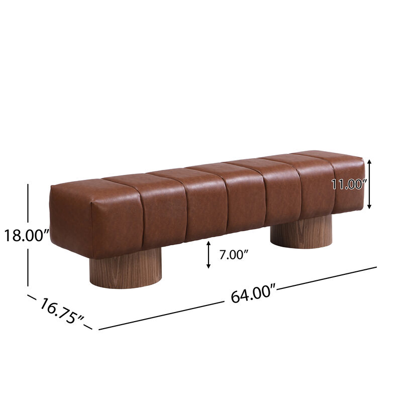 Merax Upholstered Dining Bench Ottoman