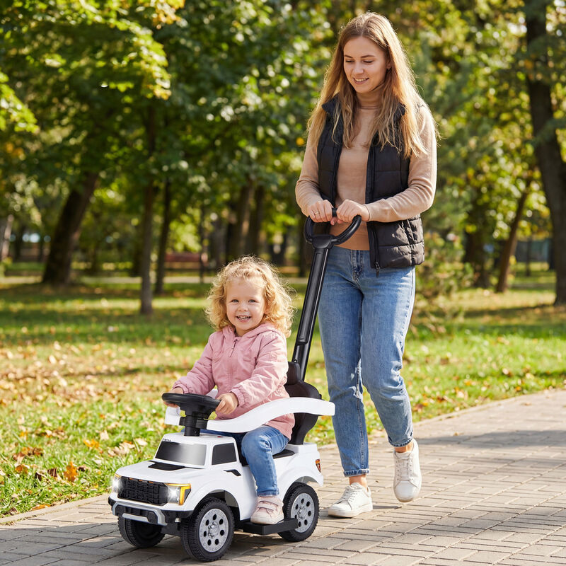 Toddler 3 in 1 Push Ride On Car for Park Backyard and Outdoor Use image number 1