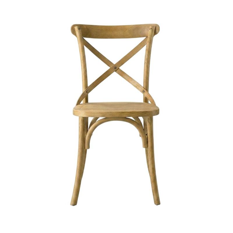 Solid Wood Dining Side Chair with Cushioned Seat for Dining Room, White image number 0