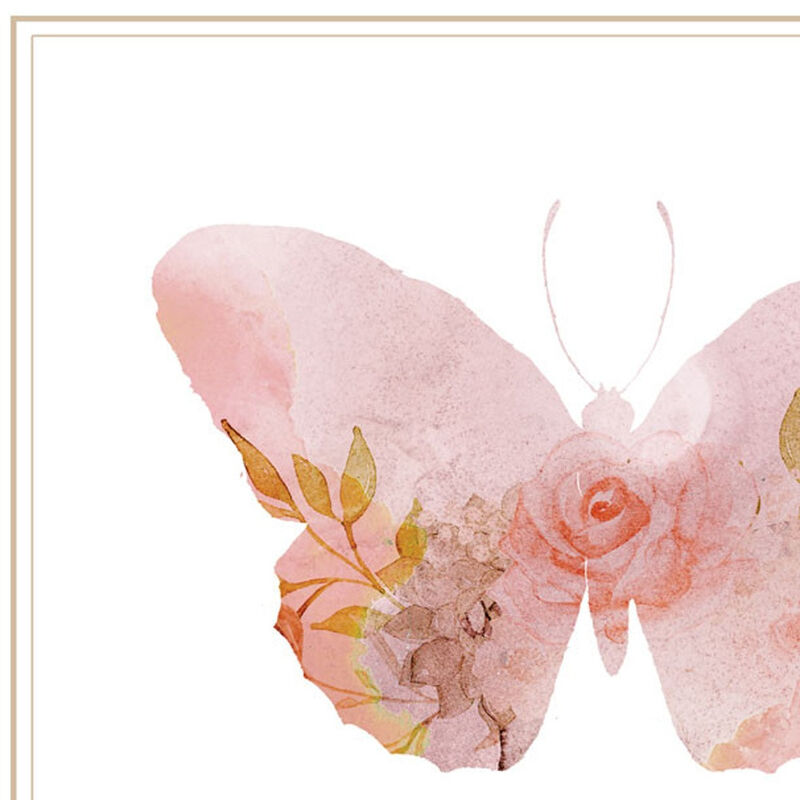 HomeRoots Set Of Two Meadow Floral Botanical  White Framed Wall Art image number 4