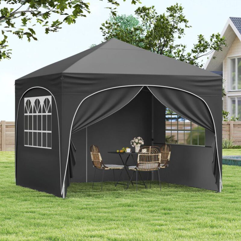 Hivvago Pop up Canopy Tent with 4 Removable Sidewall