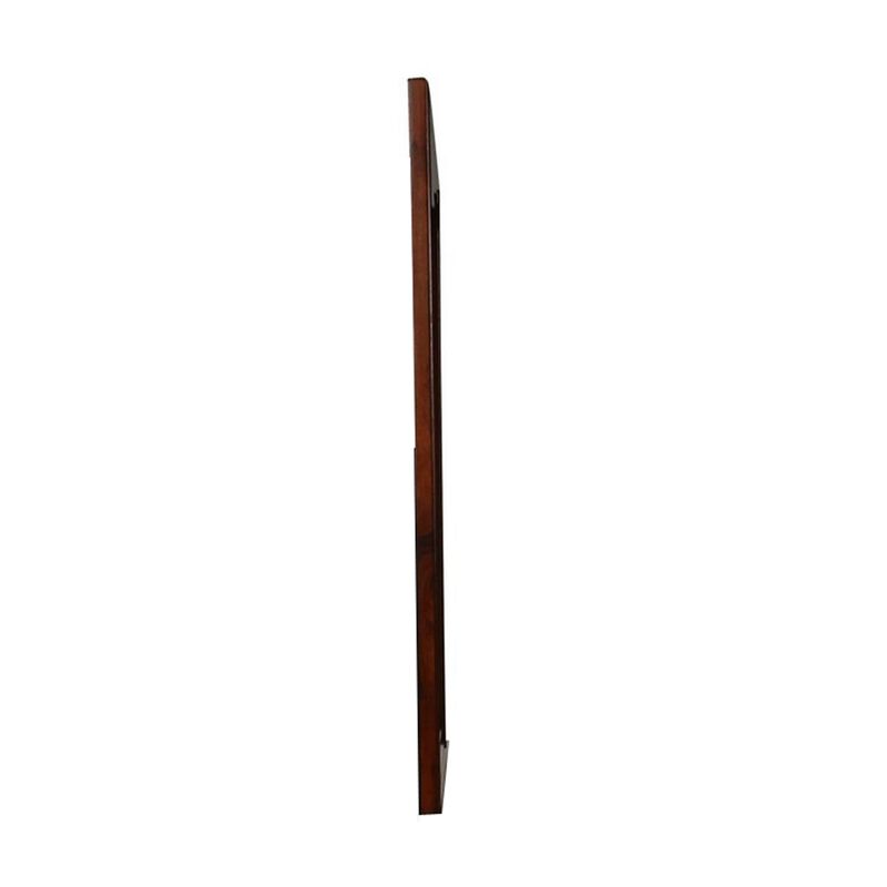 Umi 39 x 39 Dresser Mirror, Molded Design Solid Wood Cherry Square Frame image number 4