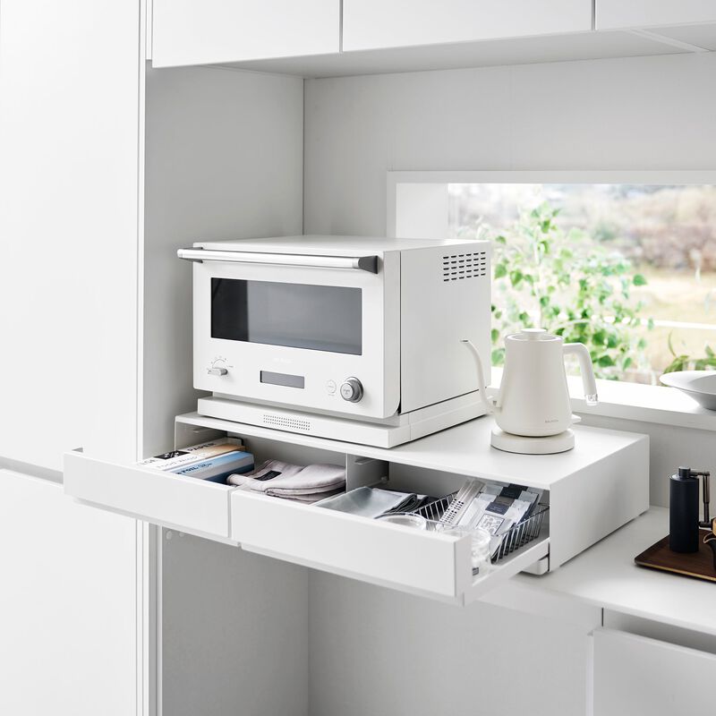 Countertop Drawer with Pull-Out Shelf - Wide - Steel image number 5
