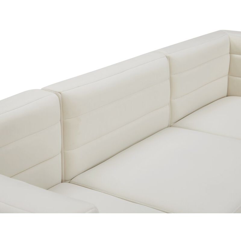 Meridian Furniture Quincy Cream Velvet Modular Sofa