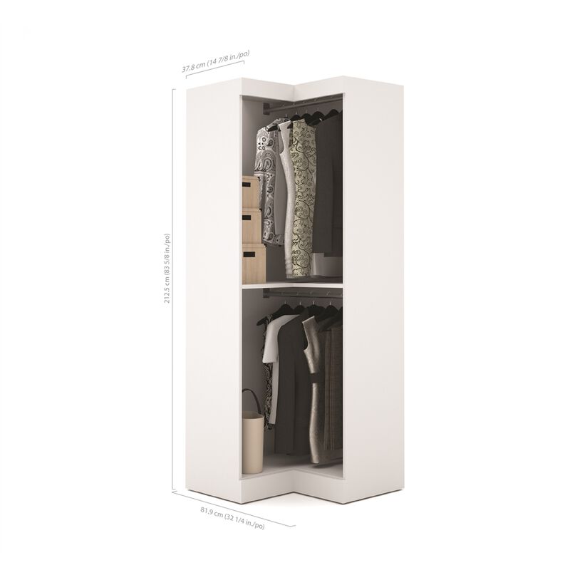 Bestar Pur Corner storage unit in White
