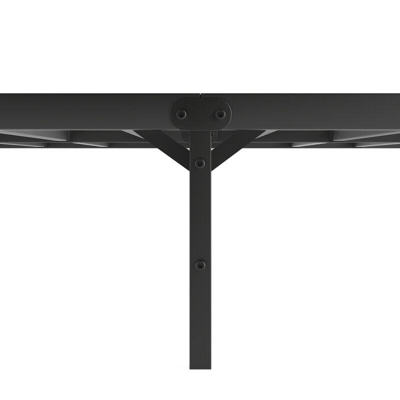 Metal Platform Bed frame with Headboard, Sturdy Metal Frame, No Box Spring Needed(King)