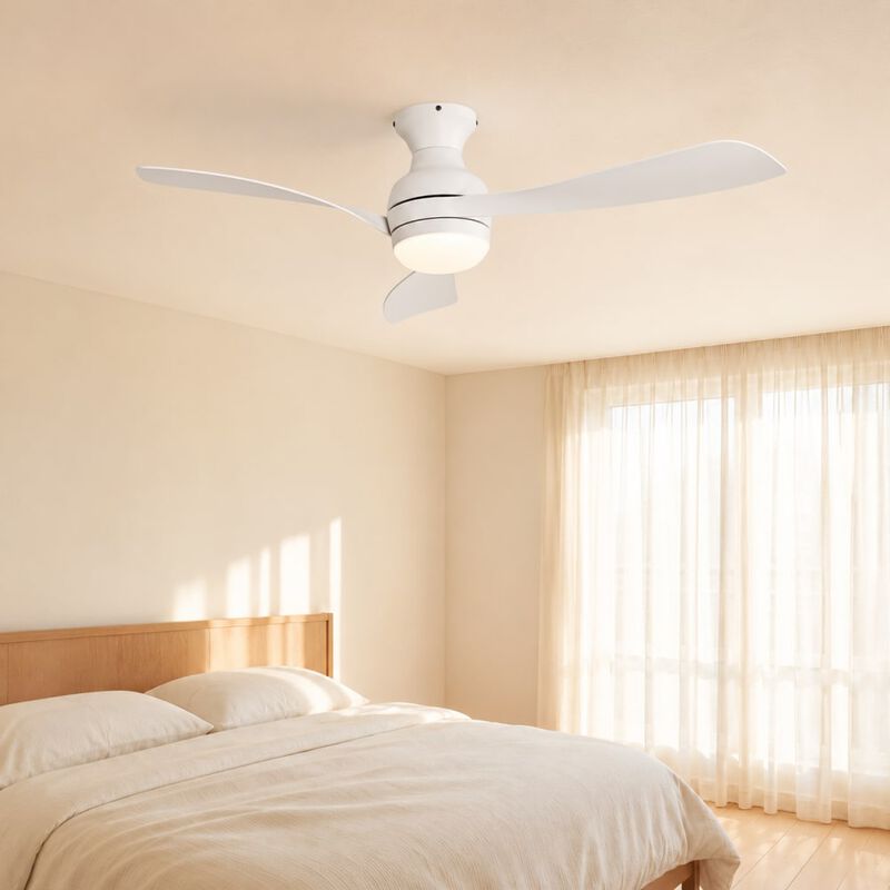 52" Ceiling Fan with Dimmable LED Light, Reversible DC Motor and Remote Control image number 3