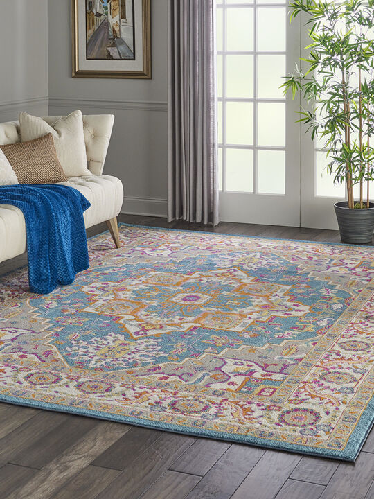 Passion PSN20 Teal/Multicolor 8' x 10' Rug