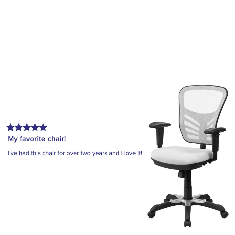 Nicholas Mid-Back Dark Gray Mesh Multifunction Executive Swivel Ergonomic Office Chair with Adjustable Arms image number 2