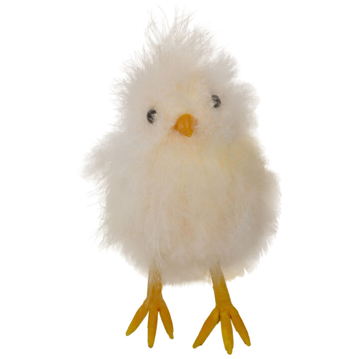 5” Blush Pink Furry Easter Chick Figure