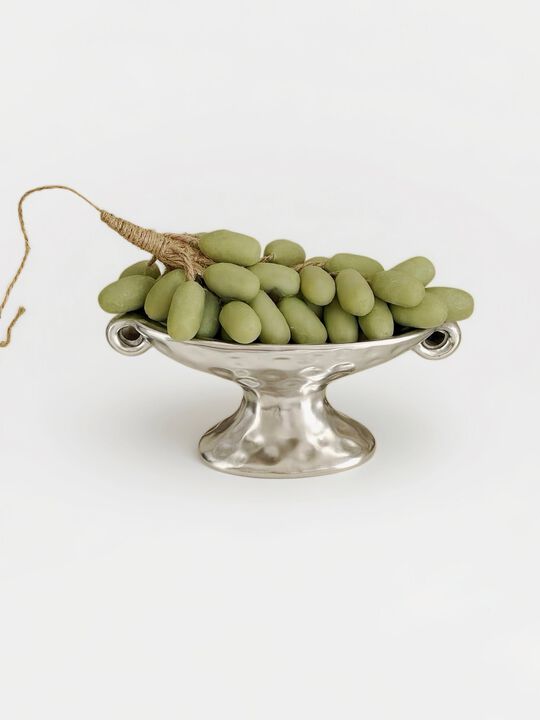Retro Silver Footed Decorative Tray