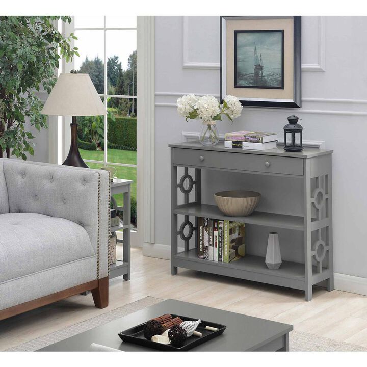Convenience Concepts Ring 1 Drawer Console Table