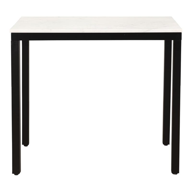 Moe&rsquo;s Parson Mini Desk White Marble
