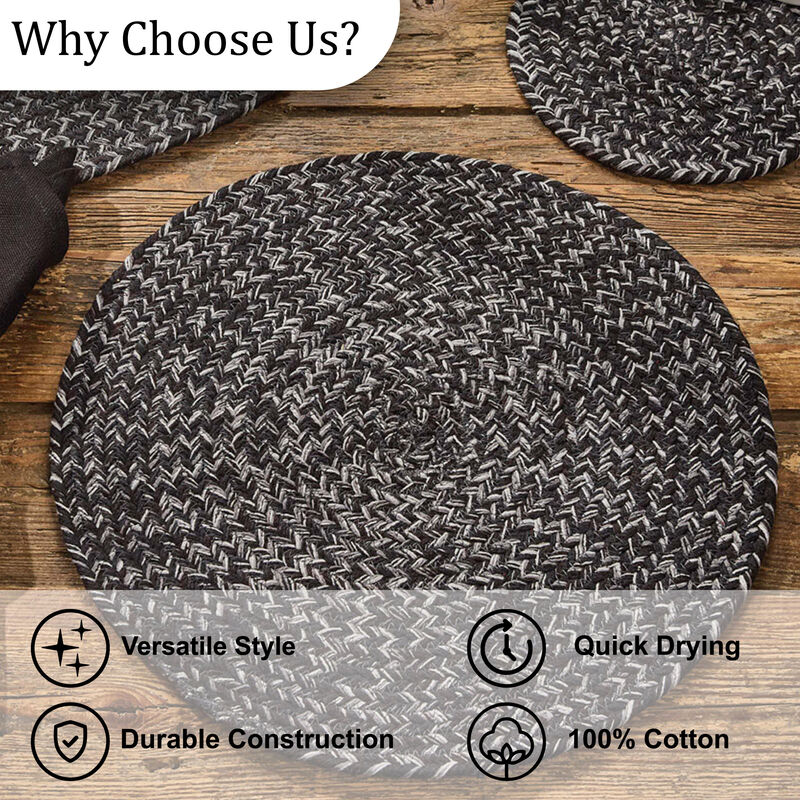 Park Designs Pepper Spice Bin Braided Placemat Set of 4