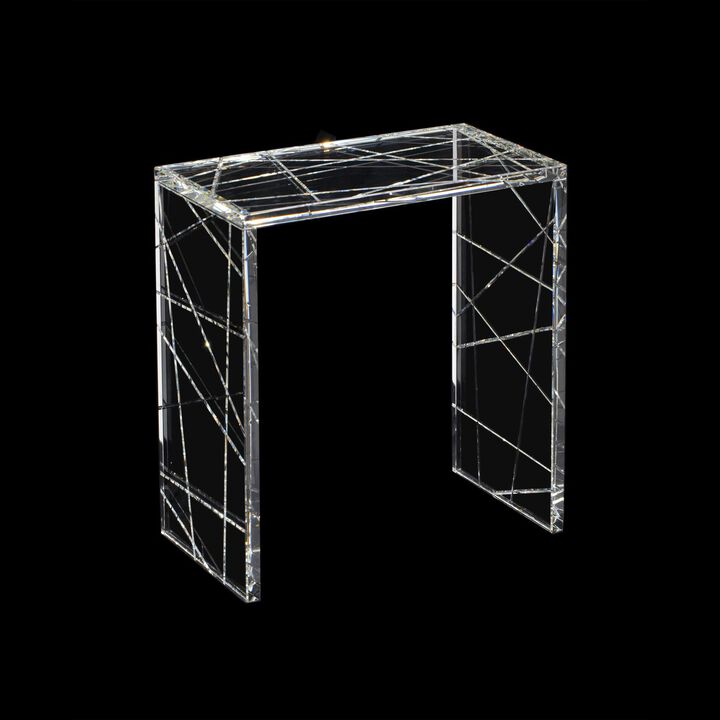 Crystal Square Nesting Table
