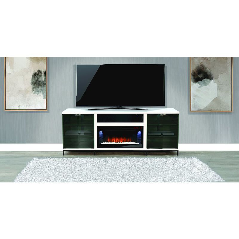 Sunny Designs 70" Media Console with Electric Fireplace image number 1