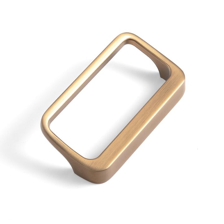 Goo-Ki Champagne Bronze Cabinet Pulls with Hole Center 2.5''(64MM),Modern Zinc Alloy Finger Pulls for Drawer,Wardrobe,Cupboard,6