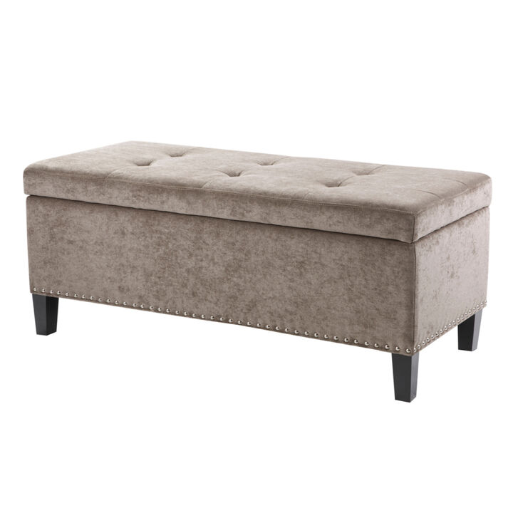 Shandra II Tufted Top Storage Bench