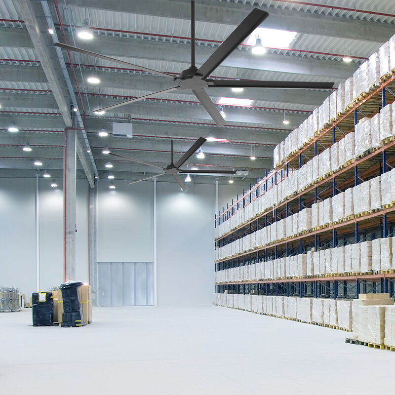 72 in. Matte Black Aluminum Ceiling Fan with Remote without Light