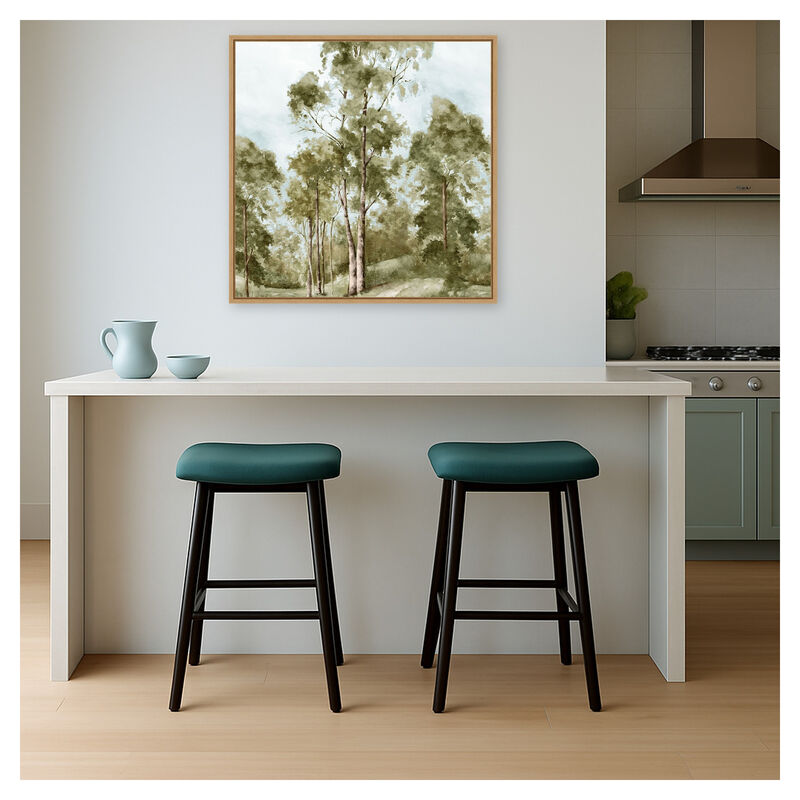 Pathway Through Tranquil Woods by PI Studio Framed Canvas Wall Art image number 4