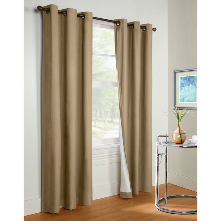 Commonwealth Thermalogic Prelude Insulated Grommet Top Window Panel - 40x84" - Taupe