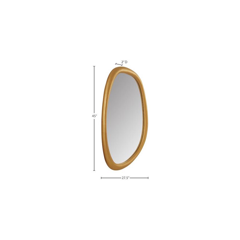 Meridian Furniture Holland Brass Polyresin Mirror