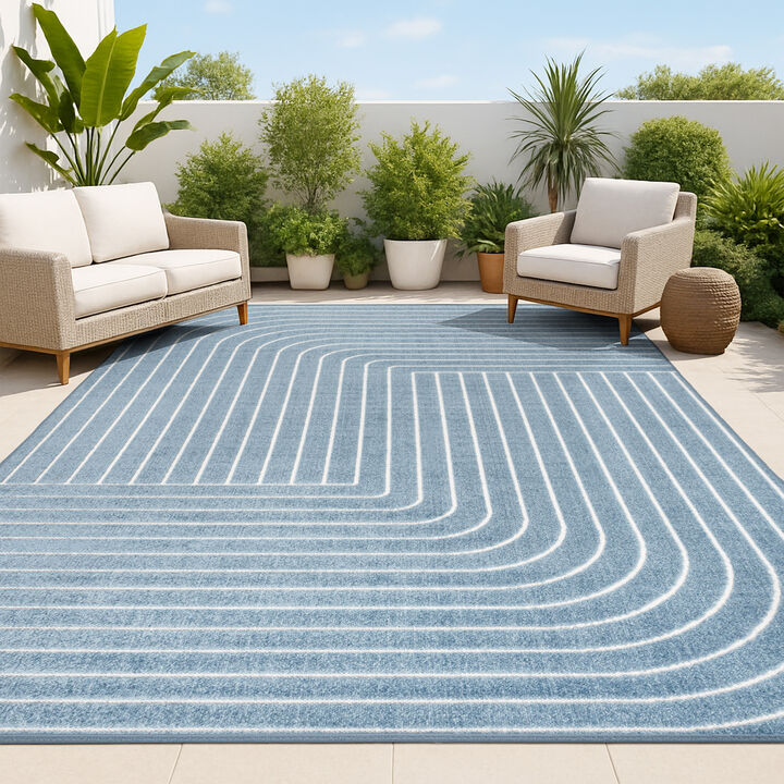 Odense Minimalist Angle Geometric Area Rug