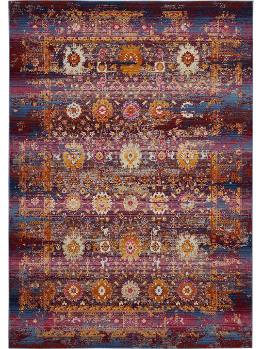 Vintage Kashan VKA03 Red/Multicolor 5'3" x 7'10" Rug