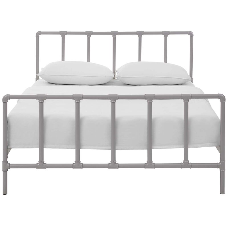 Modway - Dower Queen Stainless Steel Bed image number 4