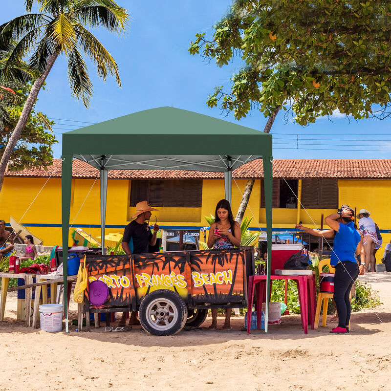 Waterproof Right-Angle Folding Tent Portable Canopy with Two Doors & Two Windows for Outdoor Events
