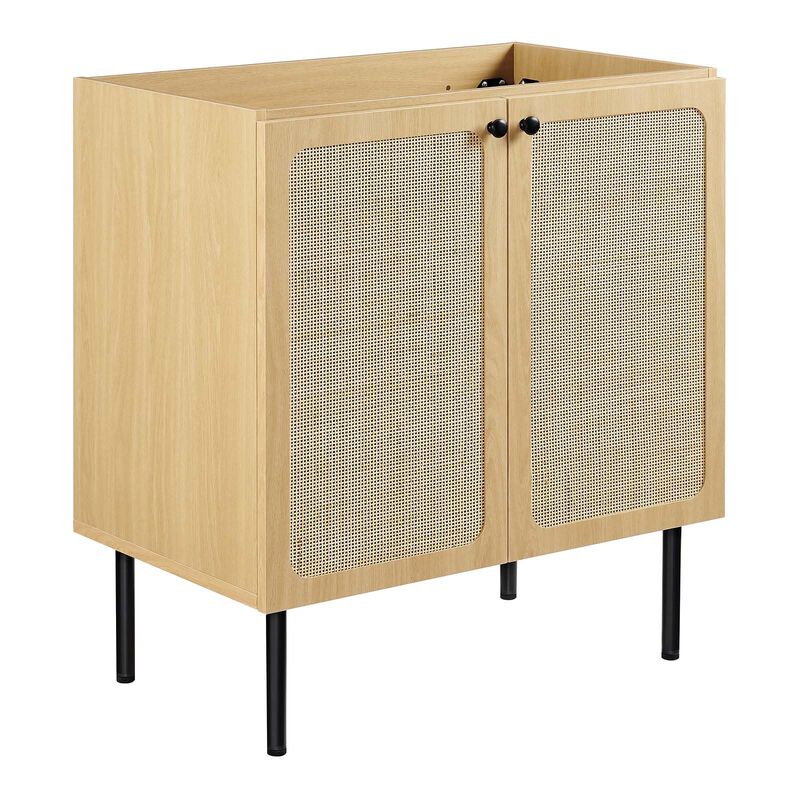 Modway EEI-6602-OAK Chaucer 30" Bathroom Vanity Cabinet (Sink Basin Not Included), Oak image number 0